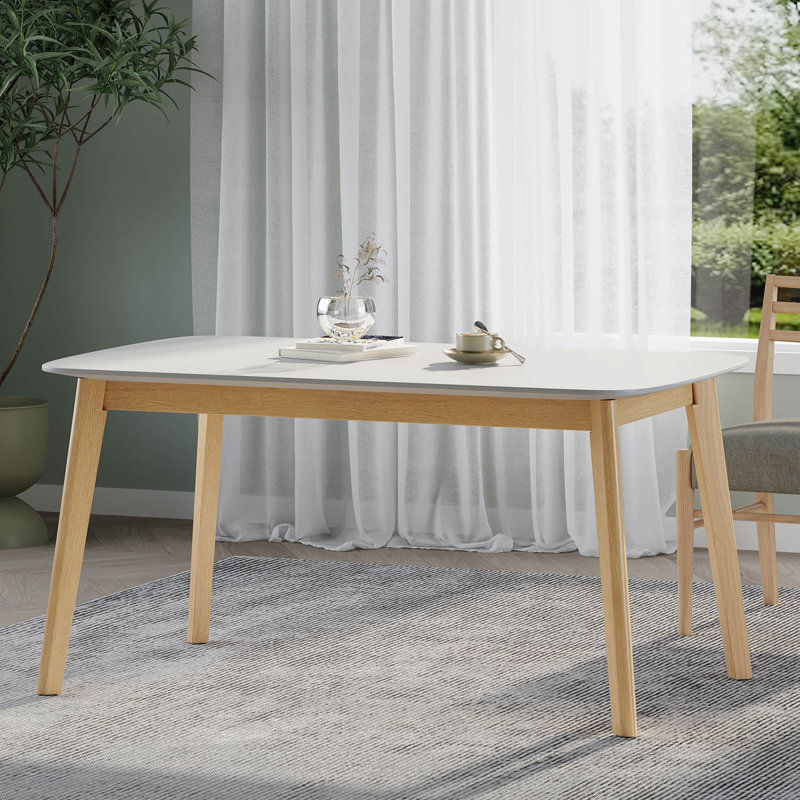 Table de salle à manger, Naturel, Chêne blanc