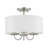 Sampson Linen Blend Semi Flush Mount-105759652