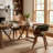 Modern Upholstered Dining Chairs, Green Fabric With Wooden Legs, Soft Padded Seat And Back, Scandinavian Kitchen And Dining Room Side Chairs​​-864837333-864837339