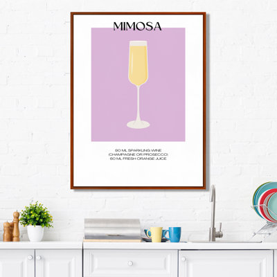 Champagne Mimosa, impression d'art mural