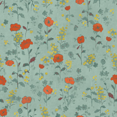 Paule Marrot Floral Wallpaper Double Roll