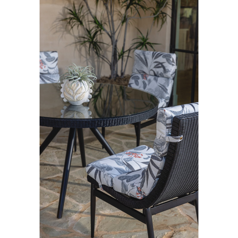 Outdoor Dining Side Chair, Antique White