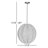 Polaris 1 - Light Gold Sphere Pendant