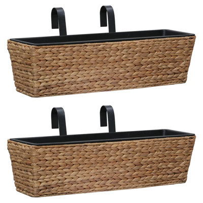 Blumenkübel Fallston aus Rattan
