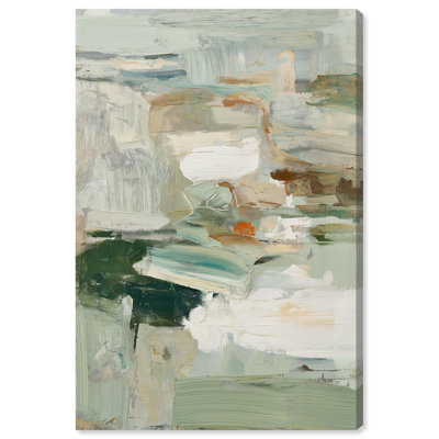 Hushed Coastal Vibrancy I Canvas Print Green Wall Decor by Art Remedy