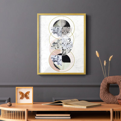 Inner Circles II Framed Print - Solid Wood