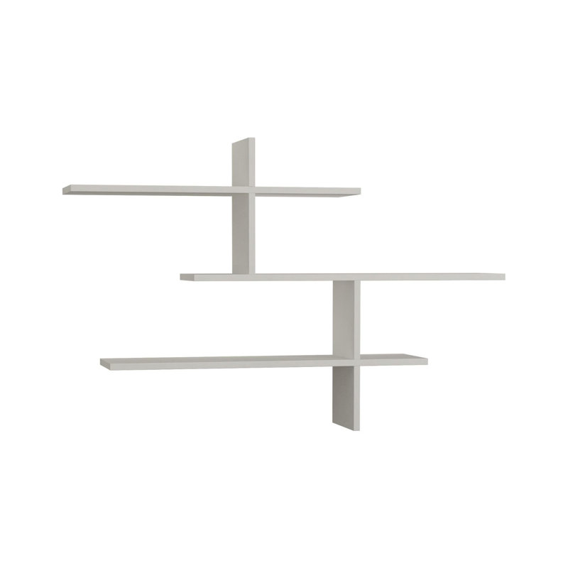 Felicia 3 Piece Floating Shelf, White