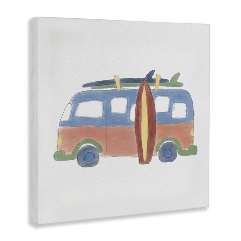 «Summer Beach Bus» par Carrie Cantwell, H 36 po x l 36 po