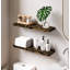 Tablettes flottantes en bois de pin massif 2 pièces Jorgensen pour décoration murale, cuisine, salle de bain, espace de travail, épais-1226905291-1227379626