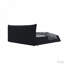 Upholstered Platform Bed with Special Shaped Velvet Headboard-118019933-118019935
