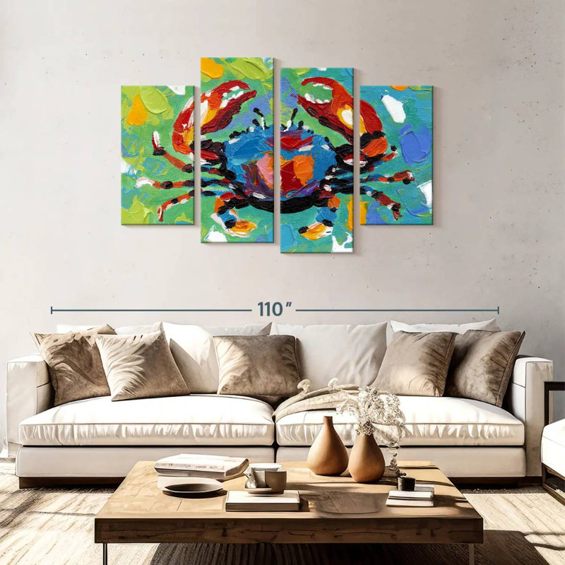 Crabe bord de mer Brampt I, H 48 po x l 75 po