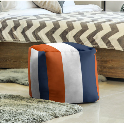 Upholstered Polyester Blend Cube