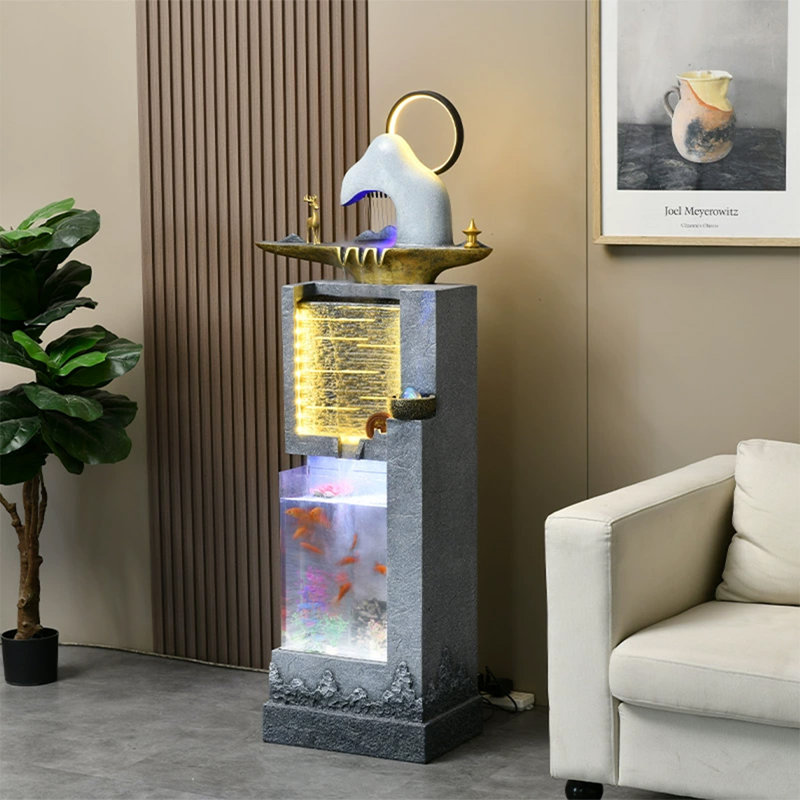 Réservoir d'aquarium moderne en résine 3-7 gallons