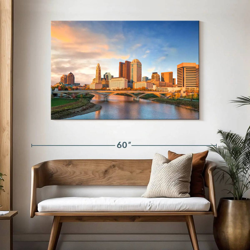 Kavia Columbus Sunset, 32" H x 48" W