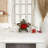 Holiday Christmas Poinsettia Star Twig Wreath