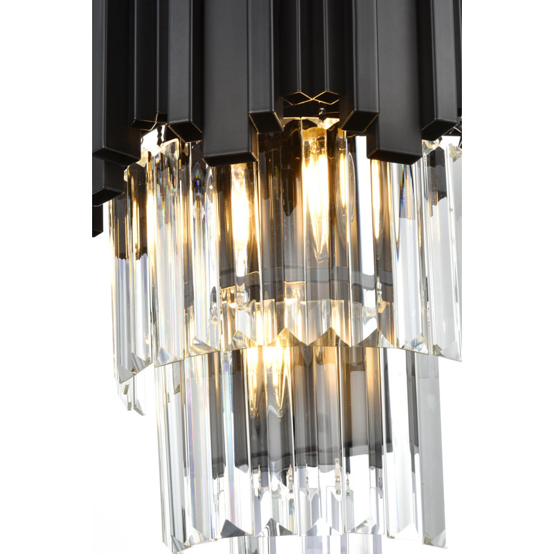 Lenora 12 inch Wall Sconce , Black