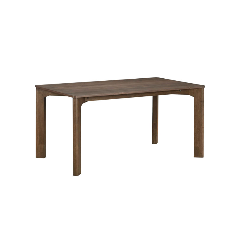 Avanti Rectangular Solid Wood Dining Table, Walnut