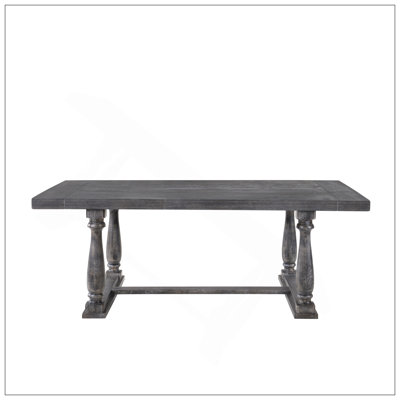 Bernard Weathered Gray Oak Finish Dining Table