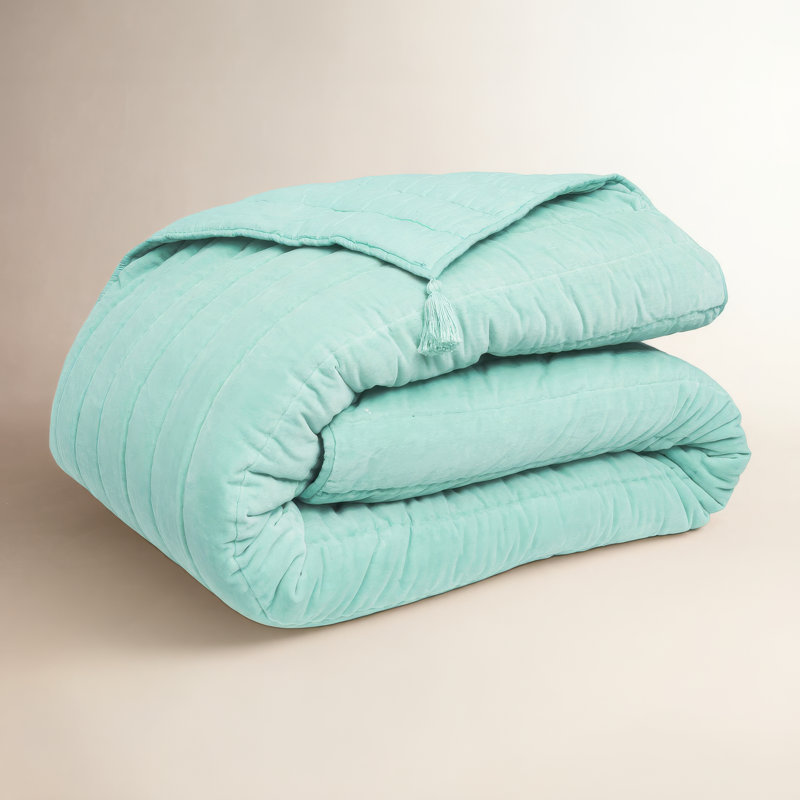 Addi Cotton Comforter Set, Green