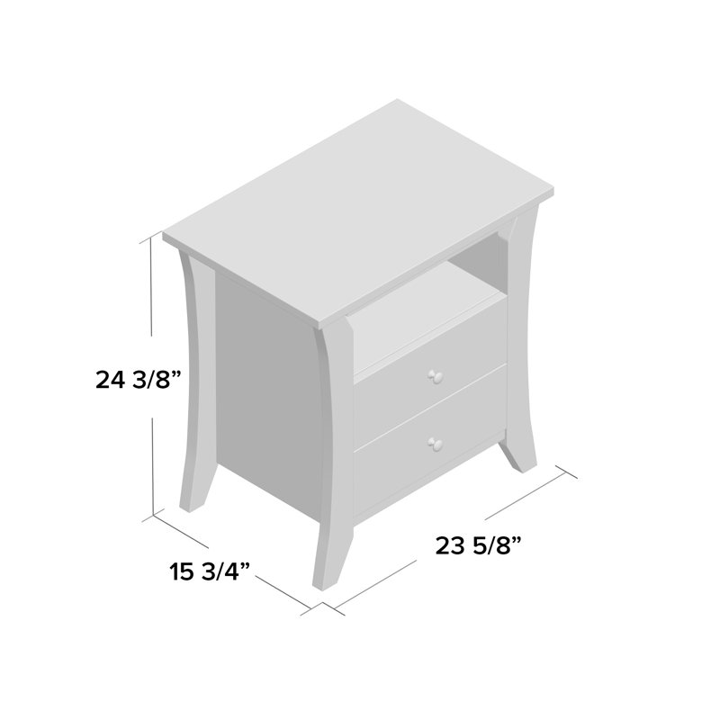 Dylan 23.62'' W Nightstand, Espresso
