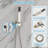10 Inch Wall Mounted Shower System Rain Shower Combo Set Shower Head with Hand Shower and Tub Spout-102381078