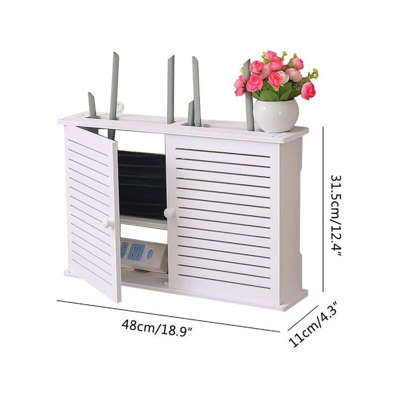 Plastic / Acrylic 31.5cm H Media Shelves