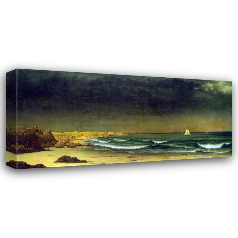 Tempête qui approche, plage près de Newport, H 19 po x l 40 po
