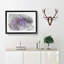 Wild Purple Orchid Flowers in Abstract - Picture Frame Graphic Art Print-55768636-55768637