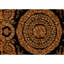 Hand Knotted Wool Area Rug in Black