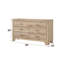 Commode 6 tiroirs Miquell, finition naturelle