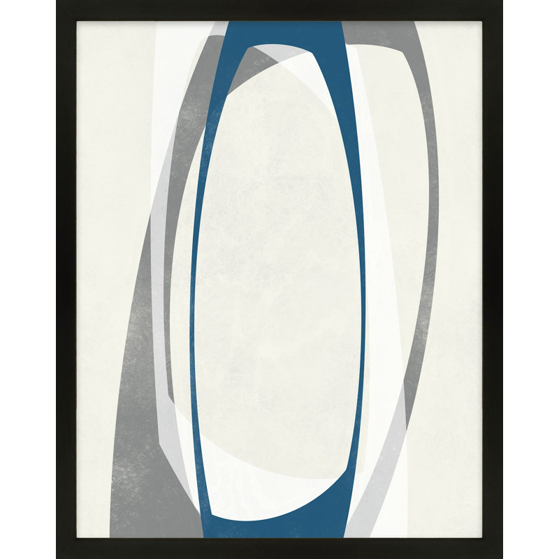 Orbit 2 Painting by Jacques Pilon, 20" H x 16" W, Black Framed