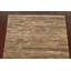 Tapis brun en laine noué à la main de conception unique 2 pi 8 po x 4 pi 1 po New Age