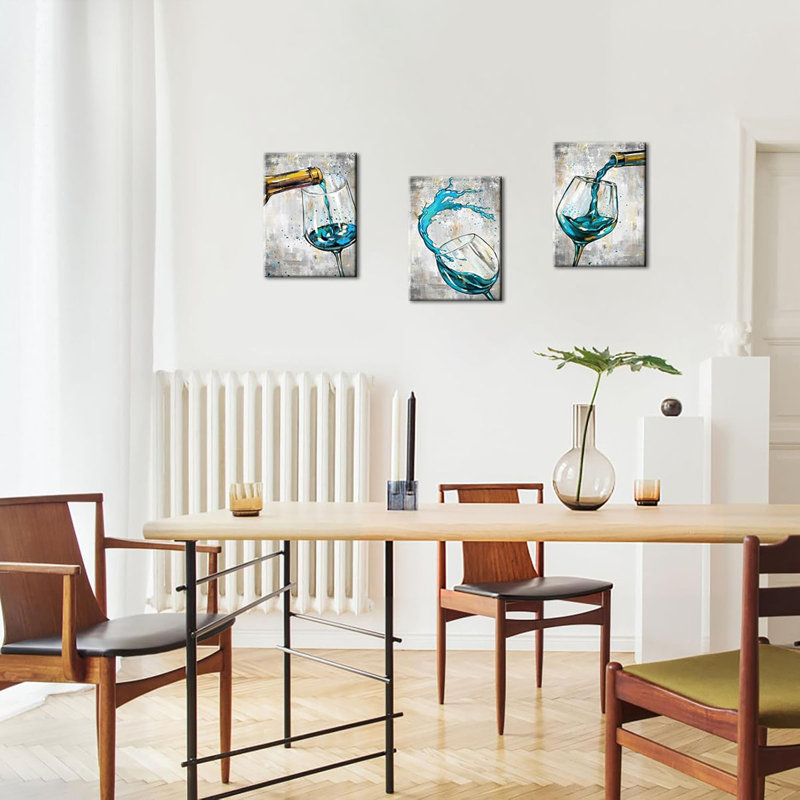 3 Piece Wrapped Canvas Print, 40 cm H x 30 cm W