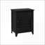 Table basse transitionnelle en placage noir pour chambre à coucher / salon, tiroir de rangement et assemblage facile-1789828717