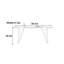 Table moderne en noyer fritté Modern-129156993