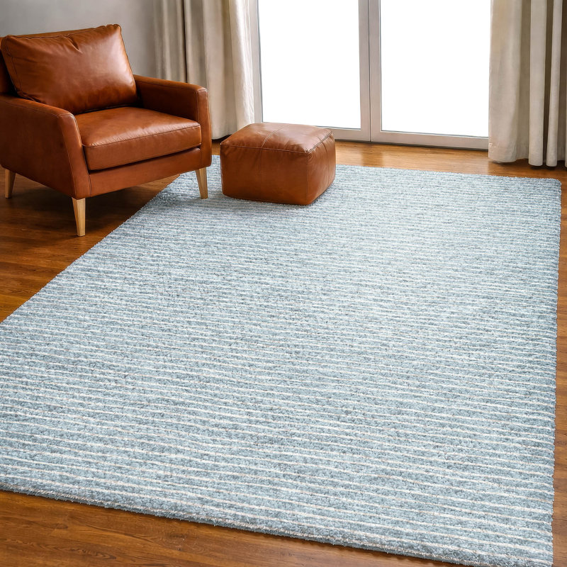 Tapis à poils longs de qualité supérieure lavable à la machine Dream ADS138, Ciel, 9 pi x 12 pi