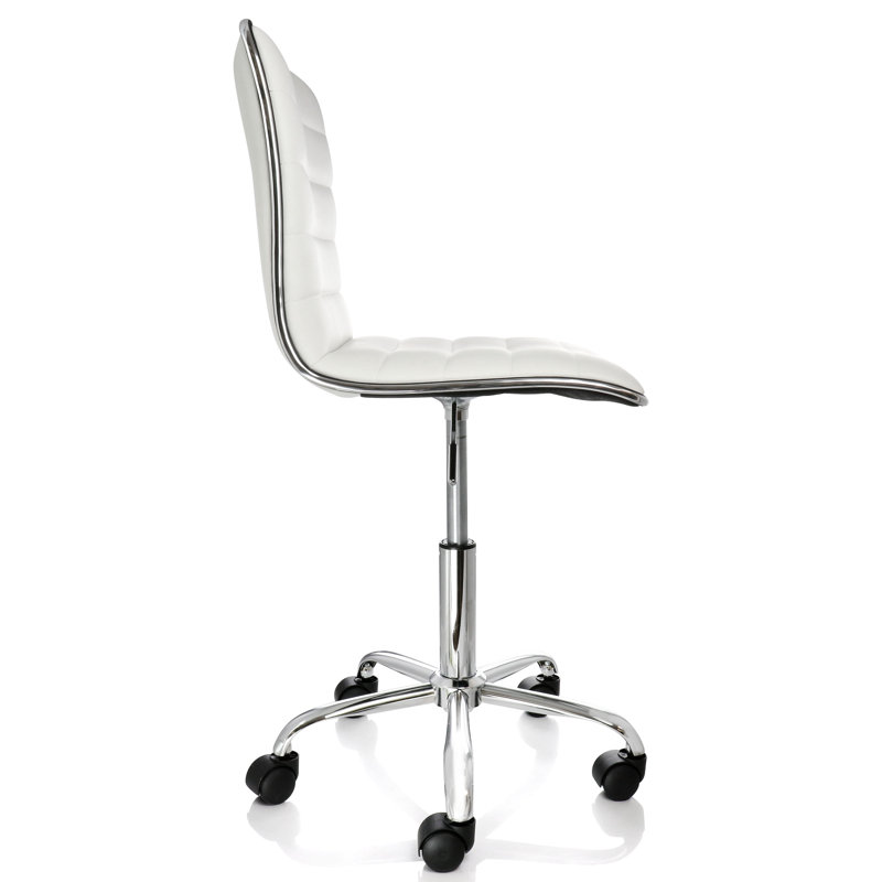 Hokku Designs Costantina Conference Chair, Faux Leather White