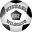 Autocollants muraux de soccer, ballon de soccer personnalisé avec nom, art mural (diamètre de 12 po)-28657195