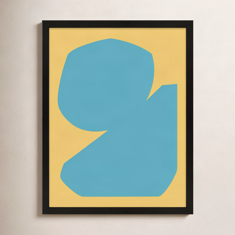 " Blue Study 2 " by Michael Kempen, 50"H x 40"W x 1.25"D, Black Framed