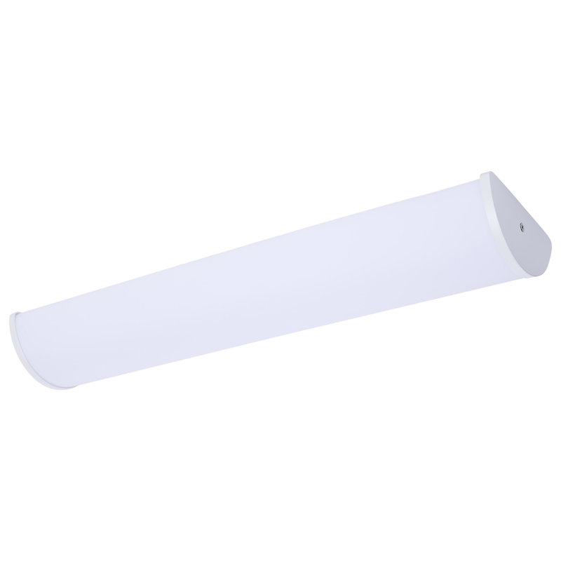 Oenone - meuble-lavabo à DEL - finition blanche - sélectionnable 27K / 3K / 35K / 4K / 5K, H 5,71 po x l 24,02 po x P 2,83 po