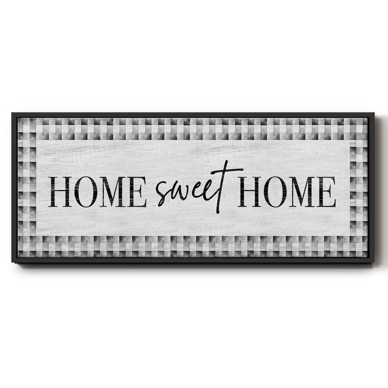 Home Sweet Home - toile encadrée, H 20 po x l 50 po
