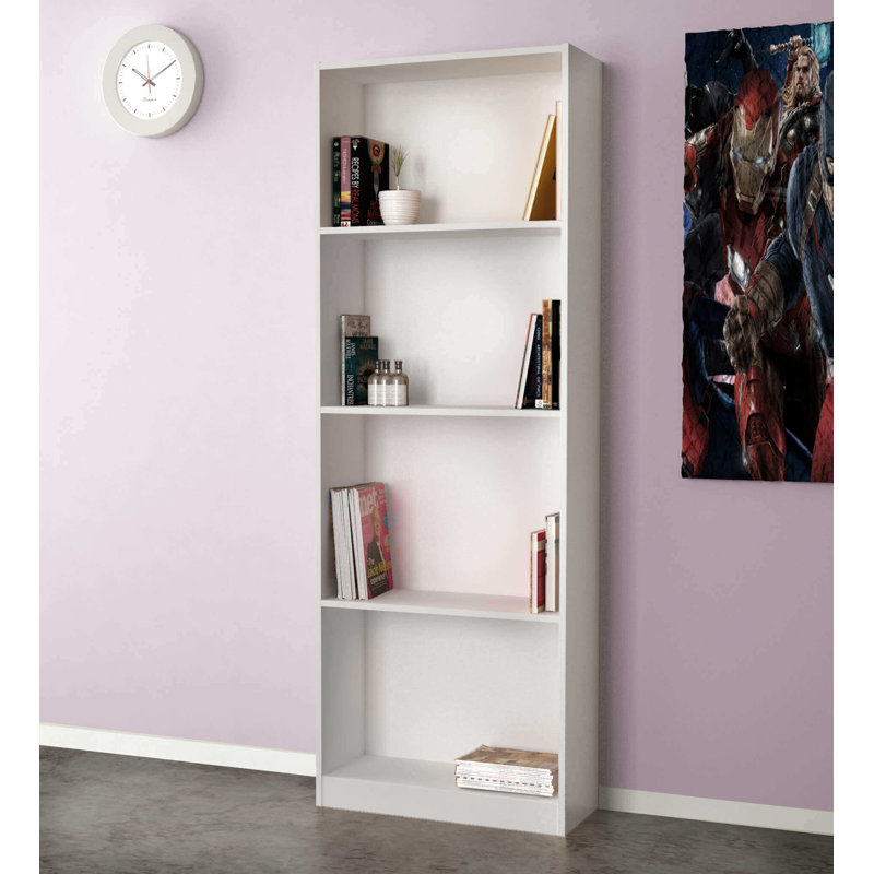 Lacandice 165 cm H x 58 cm W Standard Bookcase, White