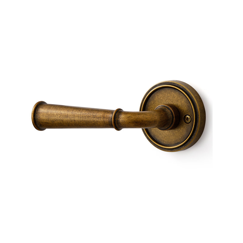 Poignée de porte MRML en laiton antique rétro, poignée de porte intérieure pour salle de bain rétro, levier en alliage d'aluminium