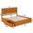 Madison Solid Wood Platform Bed with Panel Footboard and Storage Drawers-96140377
