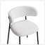 Ensemble de table et de salle à manger en bois aggloméré rectangulaire de 62,9 pouces, ensemble de 4 pièces, table de salle à manger élégante, table de salle à manger de cuisine, robuste et durable, facile à assembler, convenant à une salle à manger avec 4 à 6 personnes-1123881745
