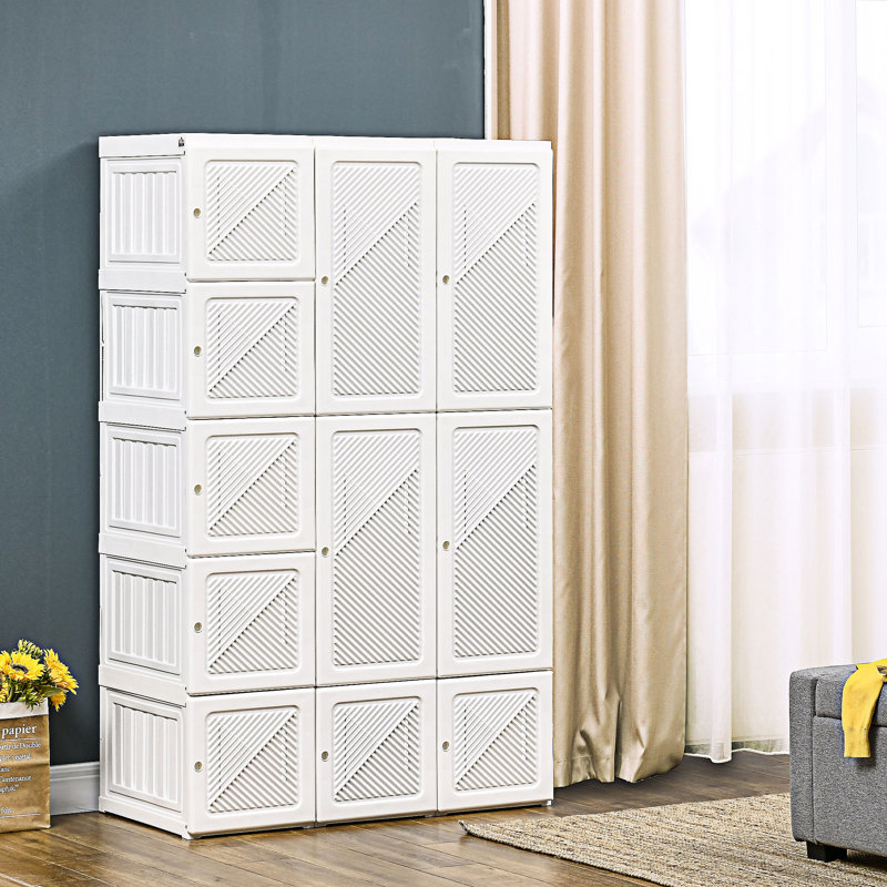 Organisateur de garde-robe avec 11 compartiments cubes