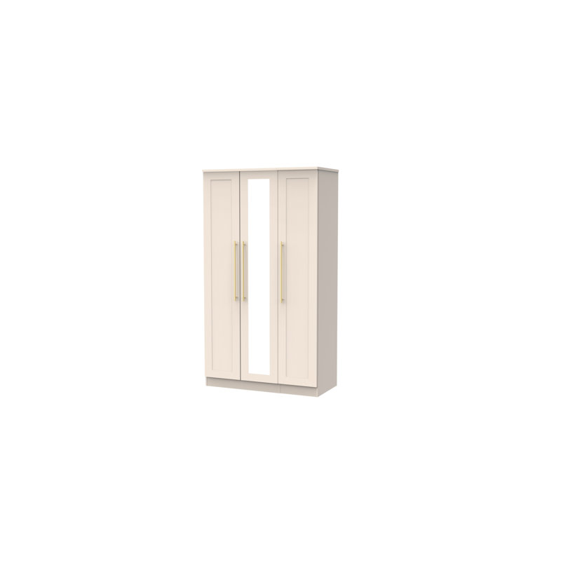Fully Assembled 3 Door Wardrobe, Kashmir Matt Veneer