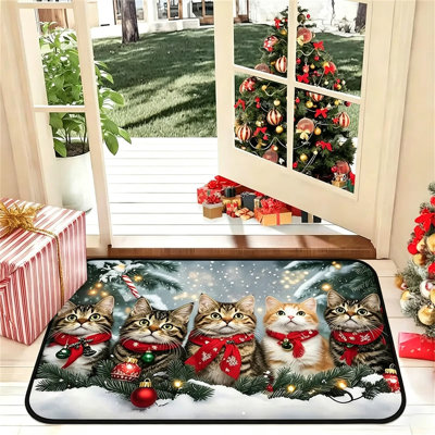 Tapis de bienvenue Cozy Christmas Cats
