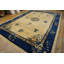 Knotted Wool Chinese Ivory Antique Room Size 1920s Rectangle - Peking Rug