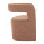  Fauteuil brun rembourré avec repose-pieds